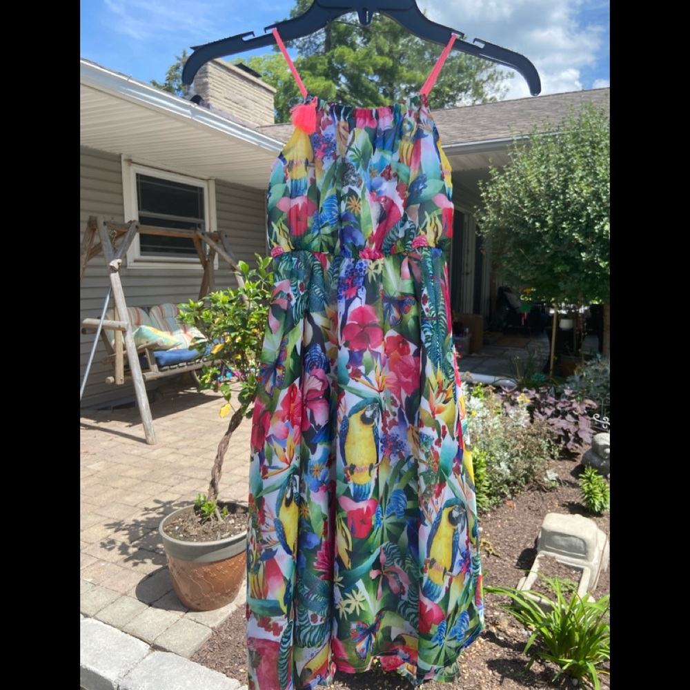 NWT Zara girls summer chiffon dress